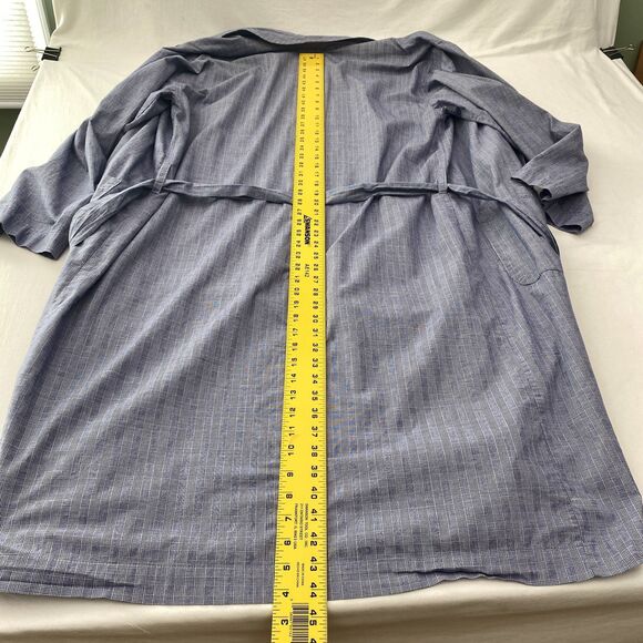Polo Ralph Lauren Robe Mens Small Medium Plaid Belted Lightweight Lounge Preppy - Picture 7 of 8